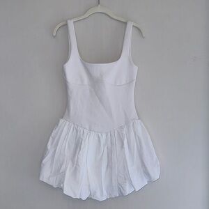 ZARA White Bubble Mini Dress